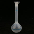 2Pcs Lab 100ml Plastic Clear Long Neck Volumetric Measuring Flask w/ Stopper
