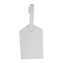 2pcs Black White Leather Luggage Tags Bag Tags Name Address ID Label Card