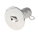 Boat Deck Fill/Filler Keyless Cap 1-1/2 (38mm) 316 Stainless Steel Water