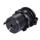12V/24V Car Boat 2.4A USB Charger Port Socket With Switch