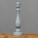 Candlestick Pillar Candle Stand Tealight Holder for Dinner Party-Gray-L