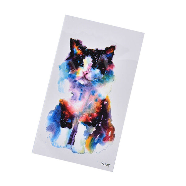 Sexy Cat Waterproof Temporary Tattoo Stickers Necklace Bracelet Tattoo B Gw