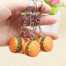 Hamburger Key Chain Ring Charm Pendant Bag Purse Food Keyring Women,Jewelry3Ce