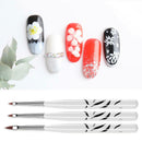Practical 8X Set Of White Nail Design Brush Pen Fine Detail Tips Drawing IMB