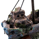 Fish Tank Cave Decoration Aquarium Ornament Wreck Sunk Ship Sailing Boat