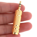 1Pc 3.5mm Male to 6.5mm Female Headphone Jack Adapter Plug Stereo Au Nw