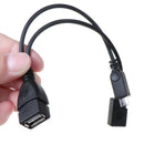 2 in1 Micro USB Male to Female to USB 2.0 Power Charging OTG Adapter Cable. Pg
