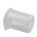Clear White Plastic 100mL Measuring Cup Beaker for Lab Kitchen