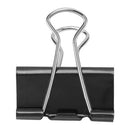 1pc Large Black Paper Binder Clip Metal File Clamp For Office School Stationery
