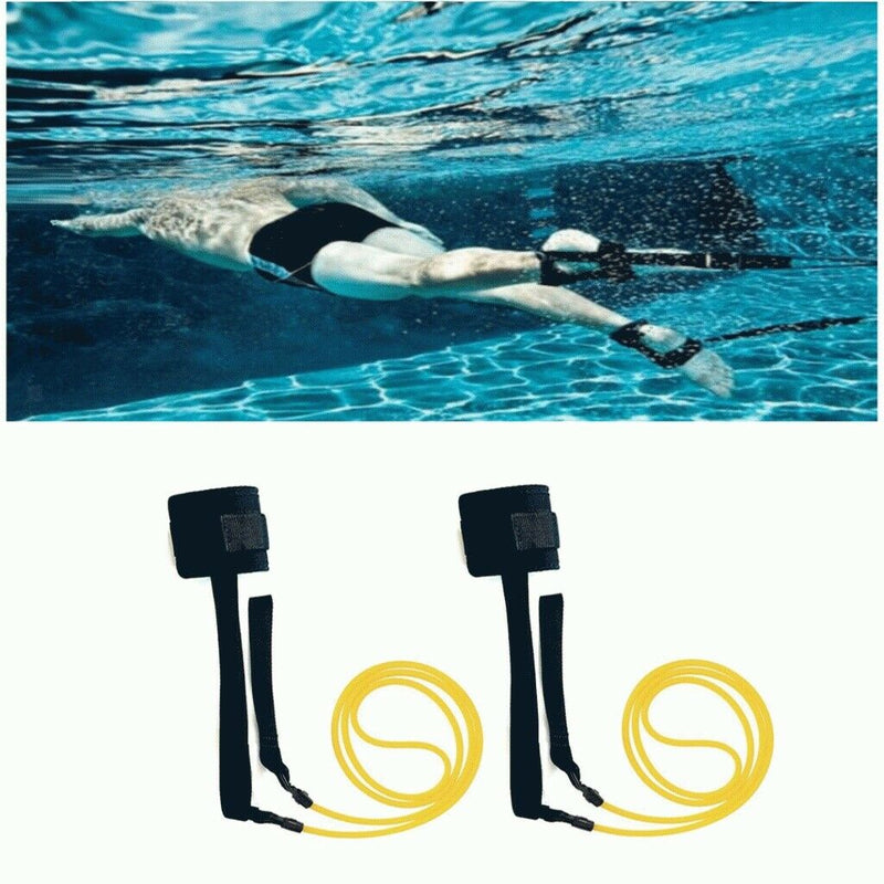 Bungee Swim Trainer Belt Set Ankle Strap Belt Training Aid Harness Supplies