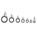 7pc Rod Repair Kit Mixed Size Fishing Rod Guides Line Ring for Rod Repairing