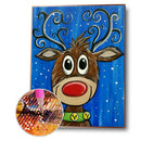Christmas Sheep Diamond Painting 5D DIY Full Round Drill Wall Arts (B2479)