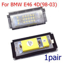 Bright 6500K HID WHITE 18 LED LICENSE PLATE LIGHT FOR 98-03 BMW E46 325i 328i X2