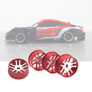 4Pcs Metal Wheel Rim Set Fit for WLTOYS K969 K979 K989 1/128 RC Car Red