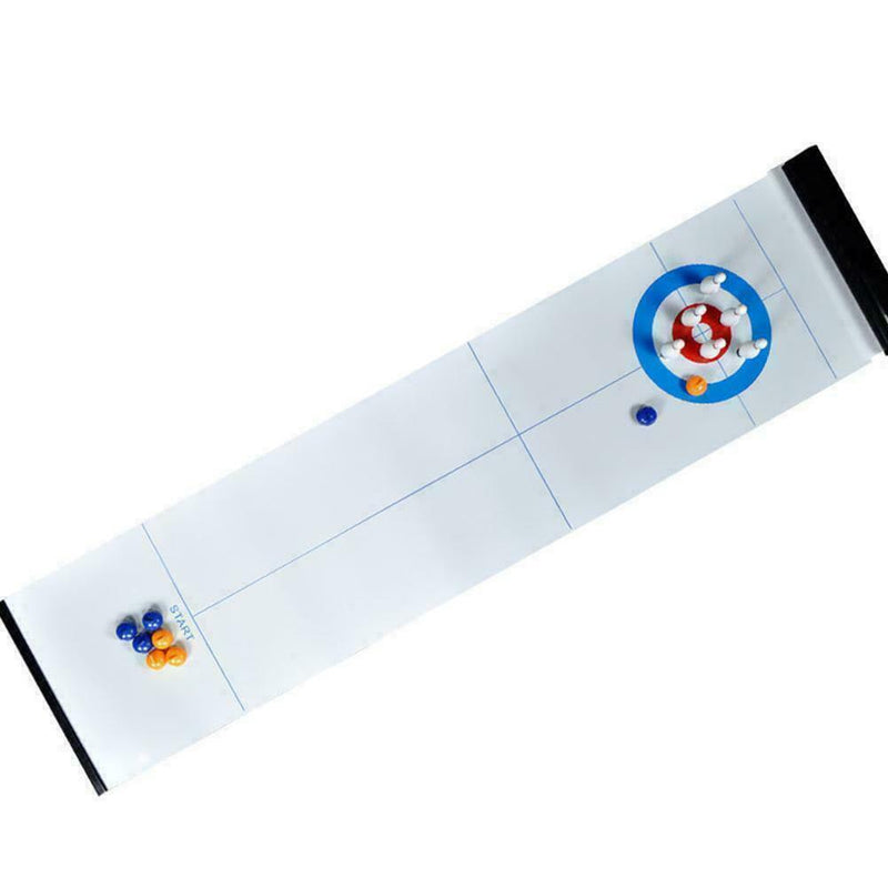Sport Tabletop Ball Spiel Set Bowling Curling Training tragbar Spielzeug Mi L5O6