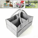 Portable Baby Diaper Organizer Caddy Felt Changing Carrier Nappy Storage X6X0