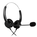 VH500D RJ9 Bilateral Headphone Hands-Free Call Center Noise Cancelling Cord