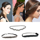 3x 1920s Rhinestone Beaded Headband Hair Piece Wedding Party Hair Decor