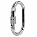 Carbon Steel Climbing Carabiner Screw Lock Hiking Rope For 25KN Clip . Hook L1H6
