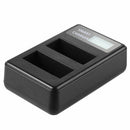1X(Lp-E8 Usb Lcd Display Dual Port Battery Charger For Eos 550D/600D/650D/7
