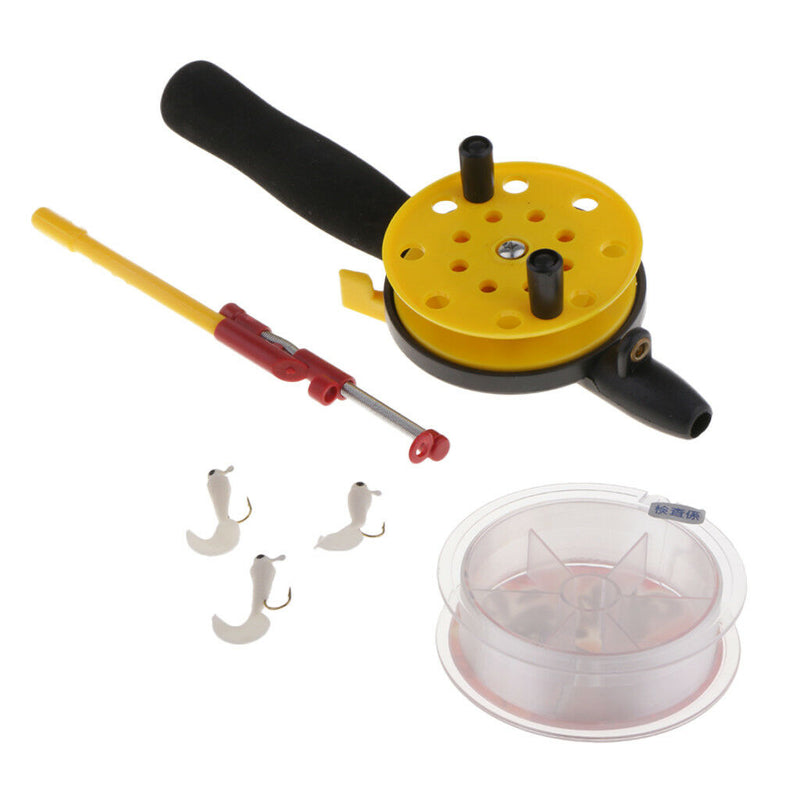 41cm Ice Fishing Rod and Reel Combos Detachable Portable Mini Pole with Reel
