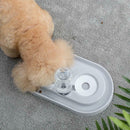 2 in 1 Dual Port Pet Dog Cat Automatic Feeder+Drinker Food Water Bowl Dispenser