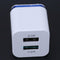 Universal EU Plug 2.1A 2 Port USB Double Charging Adapter USB Charger #JT1