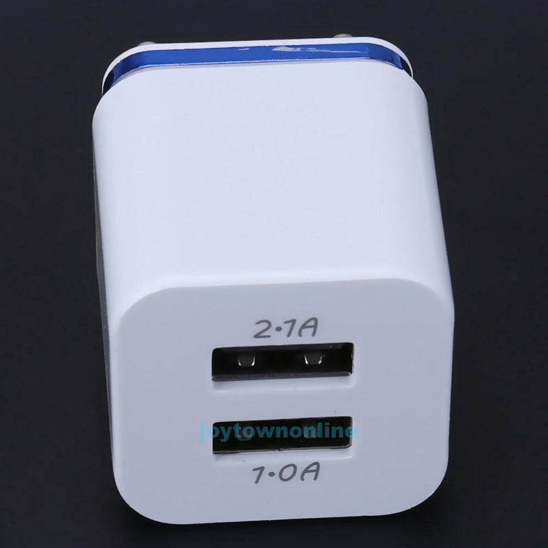 Universal EU Plug 2.1A 2 Port USB Double Charging Adapter USB Charger