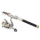 Leo Telescopic Fishing Rod And Reel Combo Full Kit Spinning Fishing Reel Ge