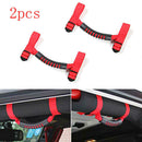 2X for Jeep Wrangler CJ TJ JK Red Unlimited Roll Grab Handles Grip Hold  TFU