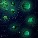 Glow In The Dark 30cm Wall Stickers Round Planets Star Luminous Kids Room Decor