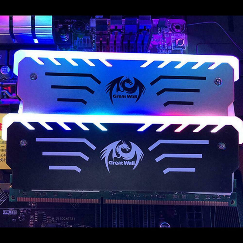 3 Pin RGB 256 Colors Auto Change Memory Heat Sink Cooler RAM Cooling Vest