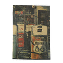 66 road gas station kraft paper poster customer bedroom background wall stickeM&