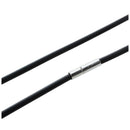 5X(25.5 Inch 3MM Rubber Neck Cord Necklace with Stainless Steel Closure -  J1O1)
