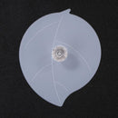 Leaf Shape Silicone Cup Cover Heat Resistant Cap Leakproof Cups Lid (White) A