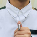 Screw Whorl Stainless Steel Urn Keepsake Pendant Chain Necklace Mens Gift