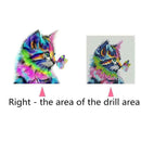 Cat Butterfly 5D Full Drill Diamond Painting Embroidery DIY Cross Stitch(A)
