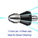 Pressure Washer Sewer Jet Nozzle, Quick Connect Drain Cleaning Water Nozzle
