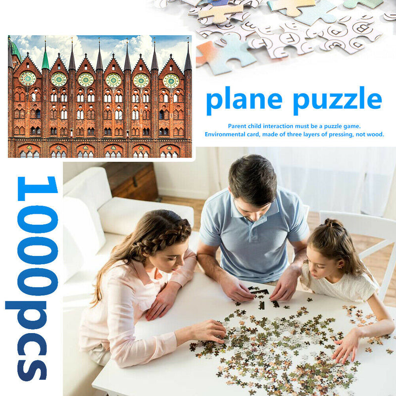 1000pcs Jigsaw Puzzle Bell Tower DIY Educational Toys Paper Picture Gifts