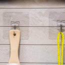 New Bathroom Kitchen Organizer Hanger Hooks Wall Hanging Door Towel Holder Rack