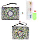 DIY Mandala Special Shaped Diamond Painting Creative Wristlet Bag Women Wallet