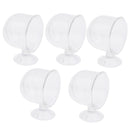 5x Glass Feeding Cup Fish Feeder Shrimp Red Worms Food For