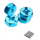 4Pcs Hexagonal Combiner Wheel Rim Hex 7Mm Upgrade 12Mm Metal Adapter for 1/
