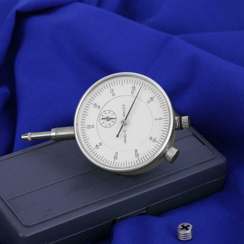 Precision Pointer Dial Indicator Gauge Measurement Tool 0-10mm 0.01mm