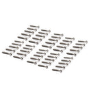 50 Pack Nickel Guitar Bridge Screws Tremolo Bridge Mounting Screws 3.5x25mm