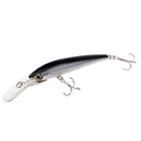 Minnow Fishing Lure Hard Baits Crankbait Hook Tackle Lure Treble Hook Black
