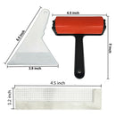 3PCS/Set Diamond Painting Kits Includes Roller, Fix Tool, Stainless Steel Ruler