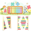 Wooden Abacus Children Counting Number Maths LearningToy(Bead Color Random)