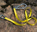 Safety Outdoor Climbing Harness Belt Lanyard Fall Protection Rope Carabineer