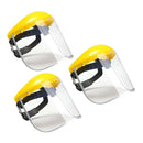 3x Safety Full Face Shield Clear Glasses Protector Anti-Fog Work Protective